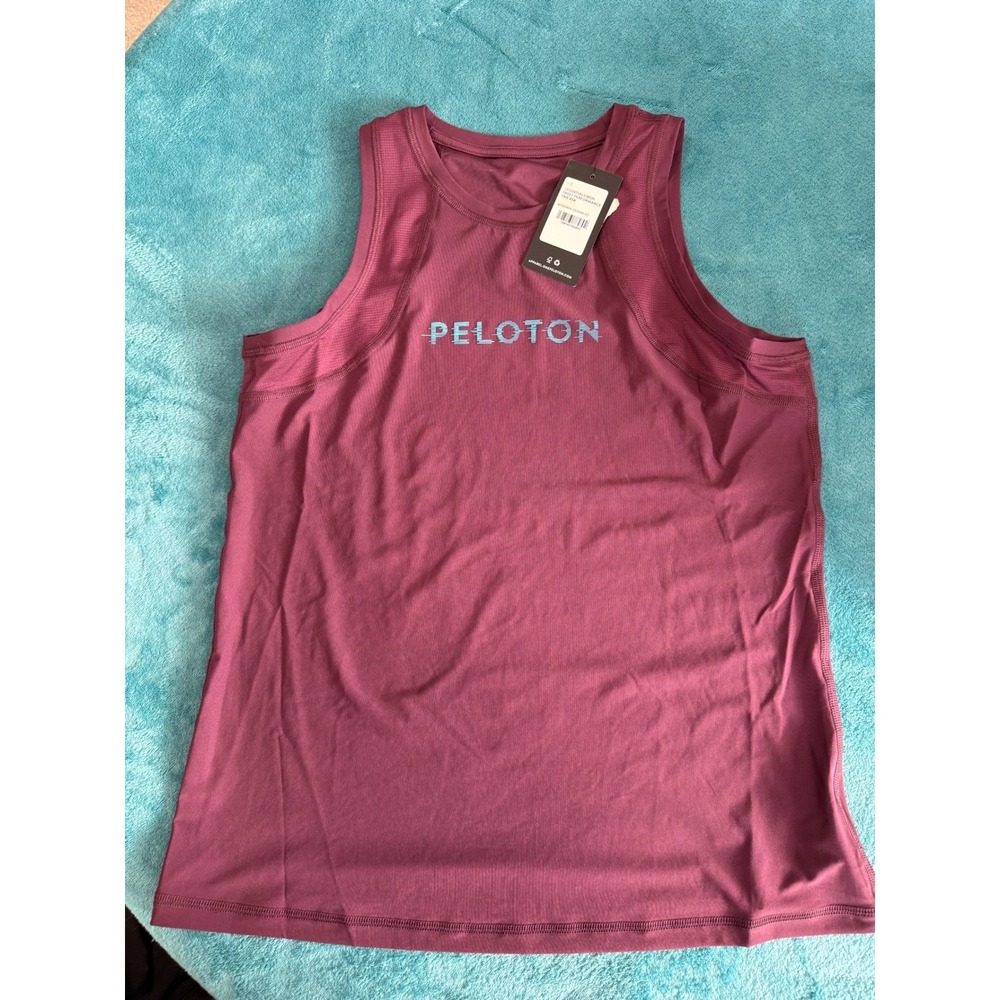 Peloton Essentials Mesh Performance Tank Top Cabernet Burgundy Mens Size‎ Xs